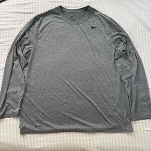 Nike Heather Gray Men's Training Tee XXL